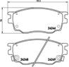 [p49033] brembo колодки тормозныепередние комплект на ось