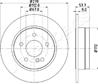 Диск тормозной MERCEDES W204 180-200 07- задний D 278мм.