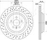 Диск тормозной задний Mercedes M-class (W166), GL-class (X166) 11->16 345x22mm