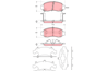 Колодки тормозные дисковые передние GDB3376 от фирмы TRW