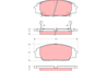Колодки тормозные дисковые передние GDB3250 от компании TRW