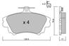 Комплект тормозных колодок
