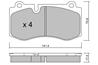 КОЛОДКИ ТОРМ ПЕРЕД MERCEDES W211W221C216C219