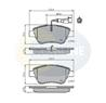 КОЛОДКИ ПЕР FIAT BRAVO/STILO 1.2-1.6 16V 01-