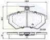 Колодки дисковые (КОЛОДКИ ПЕР VW PASSAT B3/B4/GOLF III НЕ ВЕНТ)