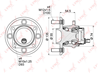 Подшипник-ступица пер.TOYOTA COROLLA (E12) 02-&gt