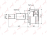 ШРУС наружн.MITSUBISHI Outlander II 2.0-3.0 06&gt  CITROEN C-Crosser(EP) 2.0-2.4 08&gt  PEUGEOT 4007 2....