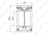 WB-1272 Подшипник ступицы колеса | зад прав/лев | LYNXauto