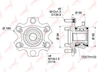 Подшипник-ступица зад. MITSUBISHI PAJERO IV V87W/V97W 06=gt