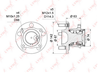 WH-1214 Ступица колеса | зад прав/лев | LYNXauto