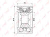 Wb-1113 подшипник ступицы передний (45x32x72) toyota altezza 2.0-3.0 9