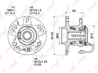 Wh-1022 ступица задняя в сборе suzuki sx4 1.6-2.0d 4wd hungary 06&gt  fi