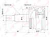 Co-3836a шрус наружный land rover discovey iii-iv 2.7d-5.0 04&gt / range