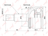 Co-3835a шрус наружный land rover discovey iv 2.7d-3.0d 09gt / range ro