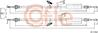 Трос стояночного тормоза задн FORD FOCUS (II) all-FOCUS CMAX (кроме GHIA mod) (дисковые тормоза) 06-