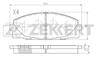 Колодки торм. диск. перед Toyota Hiace (H10) 06-  