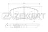 Колодки торм. диск. передн. Toyota Alphard (H20 H3