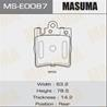 Колодки дисковые MASUMA, P50033 rear (1/16)