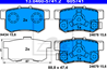 КОЛОДКИ HAM ATE 13.0460-5741.2 HONDA CR-V II 2.0 02-06  2.2 CTDI 05-06  FR-V 1.7  1.8  2.0 05-