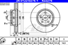 Диск торм toy urban cruiser/verso s/sub trezia 1.3/1.33/1.4d 09- пер вент 275x22