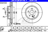 24.0126-0116.1 диск тормозной передний! mb mw163 2.3-4.3 98&gt