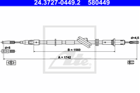 Трос ручника mer w211/s211/c219 2.2/2.7/2.8/3.2/4.