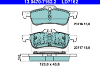 Ceramic brake pads
