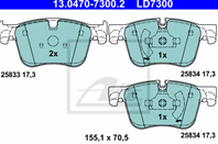 13.0470-7300.2_колодки дисковые п.! Peugeot  Citroen C4 Picasso 1.6/1.6HDi 13&gt