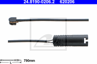 24.8190-0206.2_=QBWS0106=1239201 !датчик износа колодок зад. BMW 3 E36 all 89-9