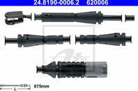 24.8190-0006.2_датчик износа колодок пер.! L=675mm BMW F20/F21/F30/F31 10&gt