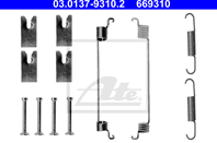 Ремкомплект колодок cit nemo 08-/fiat grande punto 06-11/ idea 04-12/linea 07-11/pgt bipper 08-