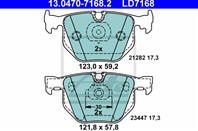 13.0470-7168.2_колодки дисковые з.! Ceramic BMW E65/E66 3.5i/3.0D 01&gt