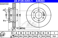 ДИСК ТОРМ VW CRAFTER 30-35/30-50 2.5TDI 06- ПЕР ВЕНТ 300X28