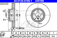 24.0130-0199.1_диск тормозной передний! BMW E70/E