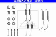 Ремкомплект колодок cit xsara/zx/pgt 205/306/309 8