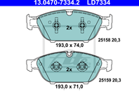 Klocek hamulcowy kpl. ceramiczny prz?d AUDI A6, A7, A8 1.8-3.0DH 07.10