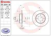 08.5243.30_диск тормозной передний! Mitsubishi Co