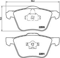 Колодки тормозные дисковые передние P86022 от компании BREMBO