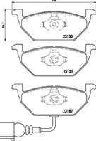 BREMBO P 85 072 Колодки тормозные AUDI A3 &gt03/VW G4/G5/SKODA OCTAVIA 1.4/1.6/1.9D передние