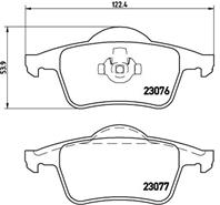 P86014 714 00725 000b-sxfdb1383 !колодки дисковые з. volvo s80/s60/v70/c70/xc70 2.5d5 97&gt