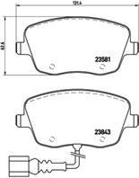 Колодки тормозные дисковые передние P85077 от фирмы BREMBO