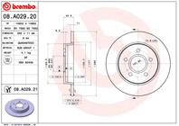 08.A029.21_диск тормозной задний! Ford Focus/C-max 1.4-2.0/TDCi 04&gt