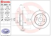 08.5803.10_диск тормозной задний! Honda Accord 2.