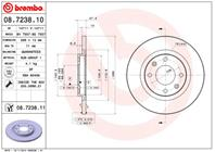 08.7238.10_диск тормозной передний! Peugeot Partn