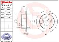 Диск тормозной MITSUBISHI LANCER 00>/OUTLANDER 03>08 (R14) задний