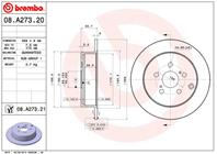 Диск торм. окраш Re TO Celica -05  Prius -09