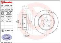 08.A351.10_диск тормозной задний! Chrysler Voyage