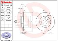 09.5536.20_диск тормозной передний! toyota starlet all abs 89&gt