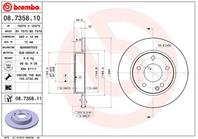 08.7358.11_диск тормозной передний! mb w168 1.4-1.7cdi 97&gt