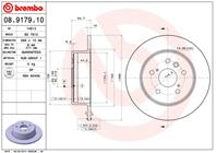 08.9179.10_диск тормозной задний! Toyota Camry 2.